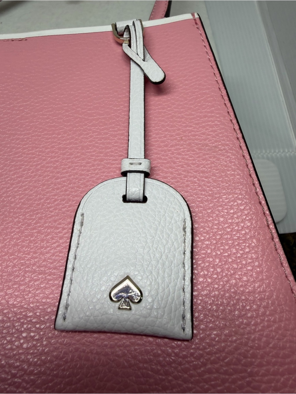 kate spade Pink Leather Shoulder Bag with Matching Wallet and Cream Tag - Picture 6 of 15